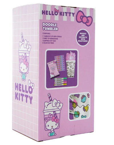 HELLO KITTY DOODLE TUMBLER Vaso con diseño de Hello Kitty para personalizar - Imagen 3